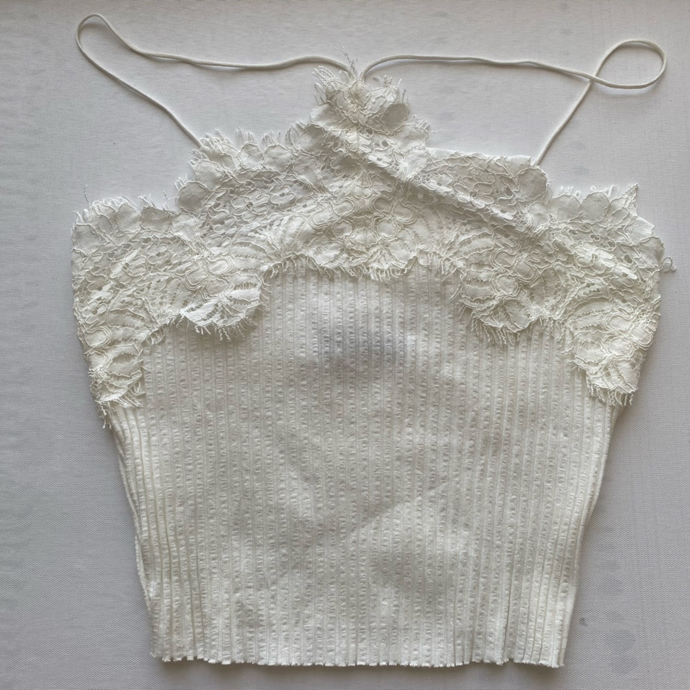 Zara Top with Lace Trim